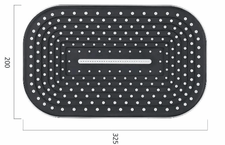 راس دش كروم FLAGON - Zinco