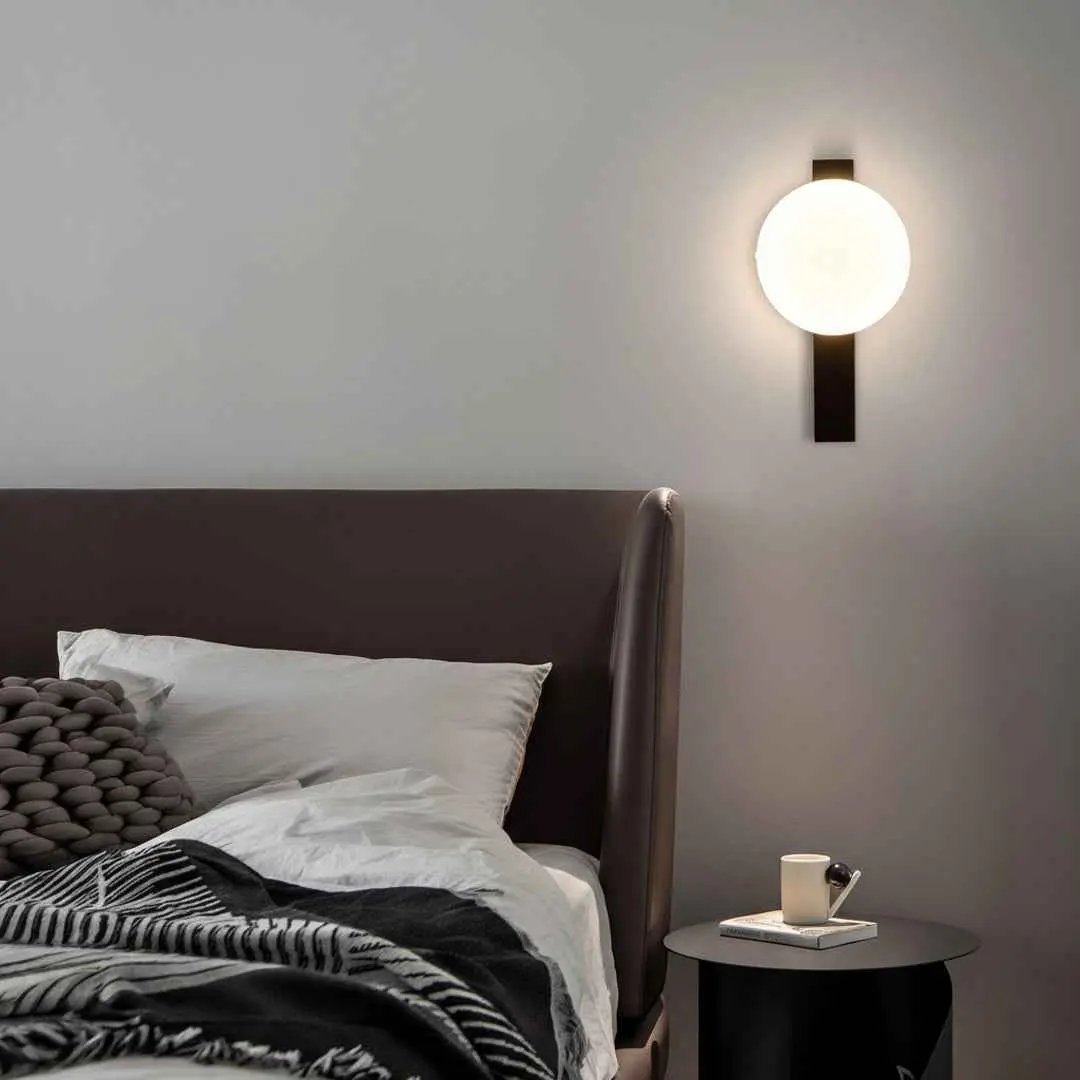 ابليك جداري LED 7 وات BOQATI - إضاءة جدارية عصرية أسود