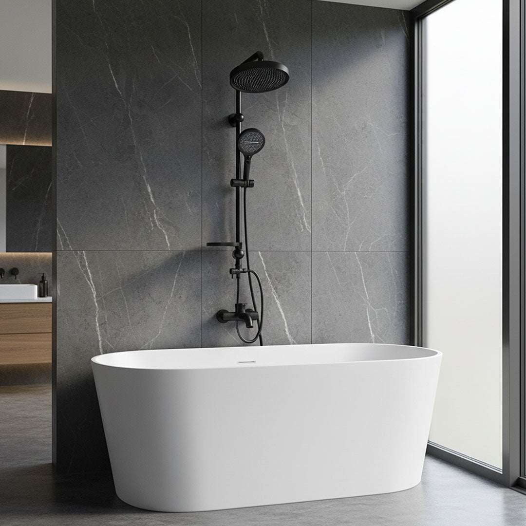 مسطرة دش اسود  FLAGON GMJ-SR350 - شاور بار حمام فاخر