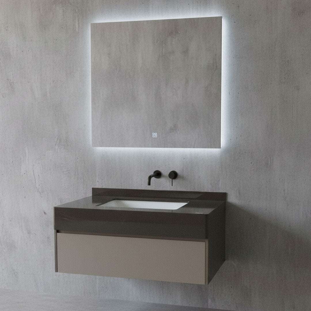 مغسلة بورسلان فلاقون 80 سم بني - حوض حمام فاخر موديل SR-1708