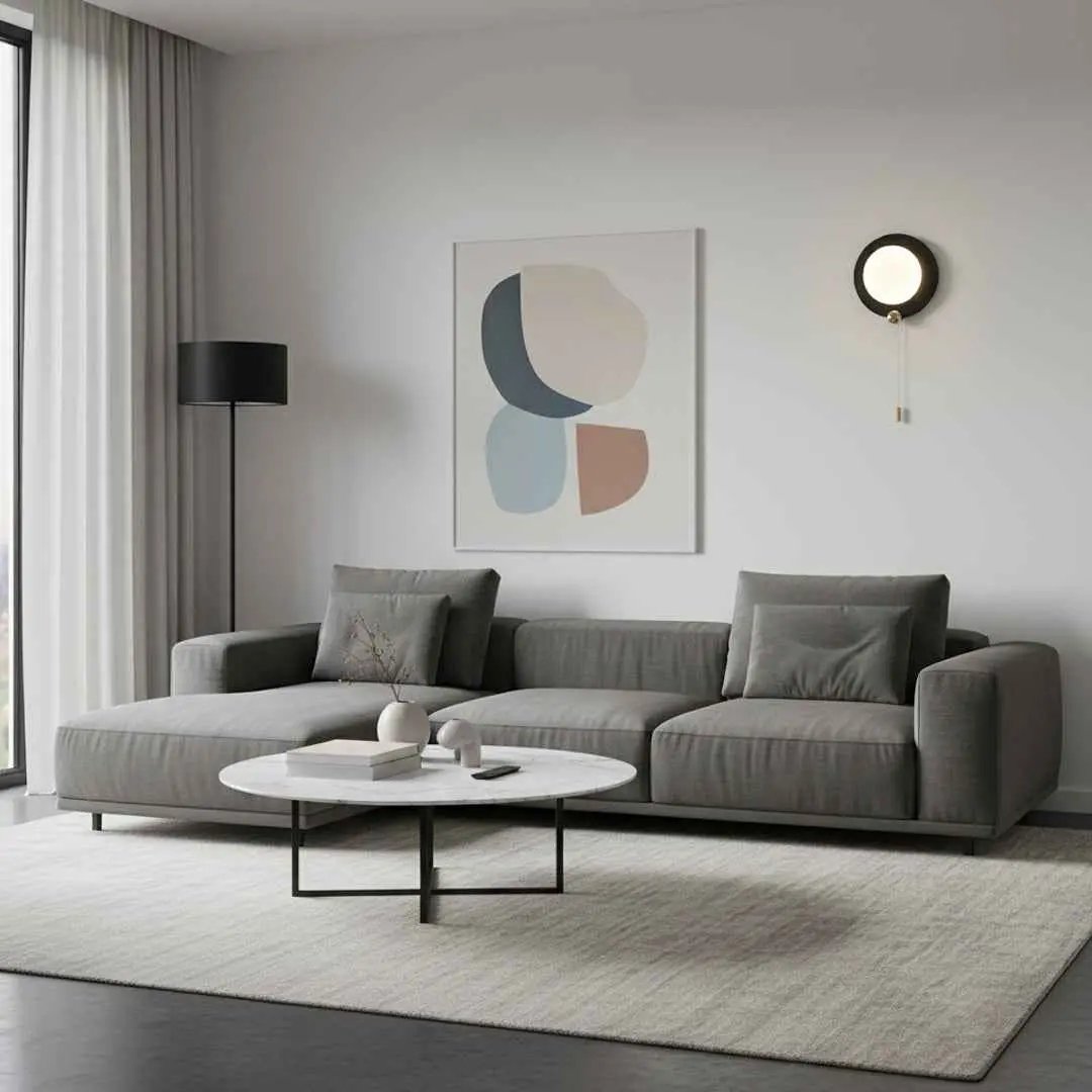 ابليك جداري ليد BOQATI 7W أسود - إضاءة LED عصرية موفرة للطاقة