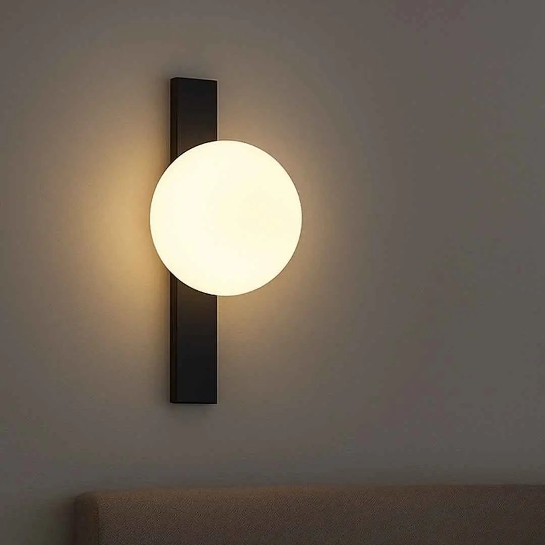 ابليك جداري LED 7 وات BOQATI - إضاءة جدارية عصرية أسود