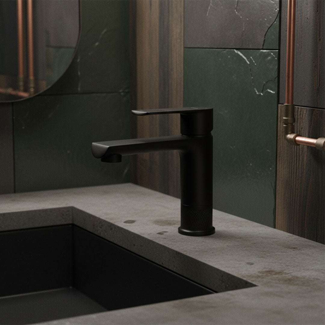 خلاط مغسلة أسود فلاقون AF16601/BK - تصميم عصري فاخر