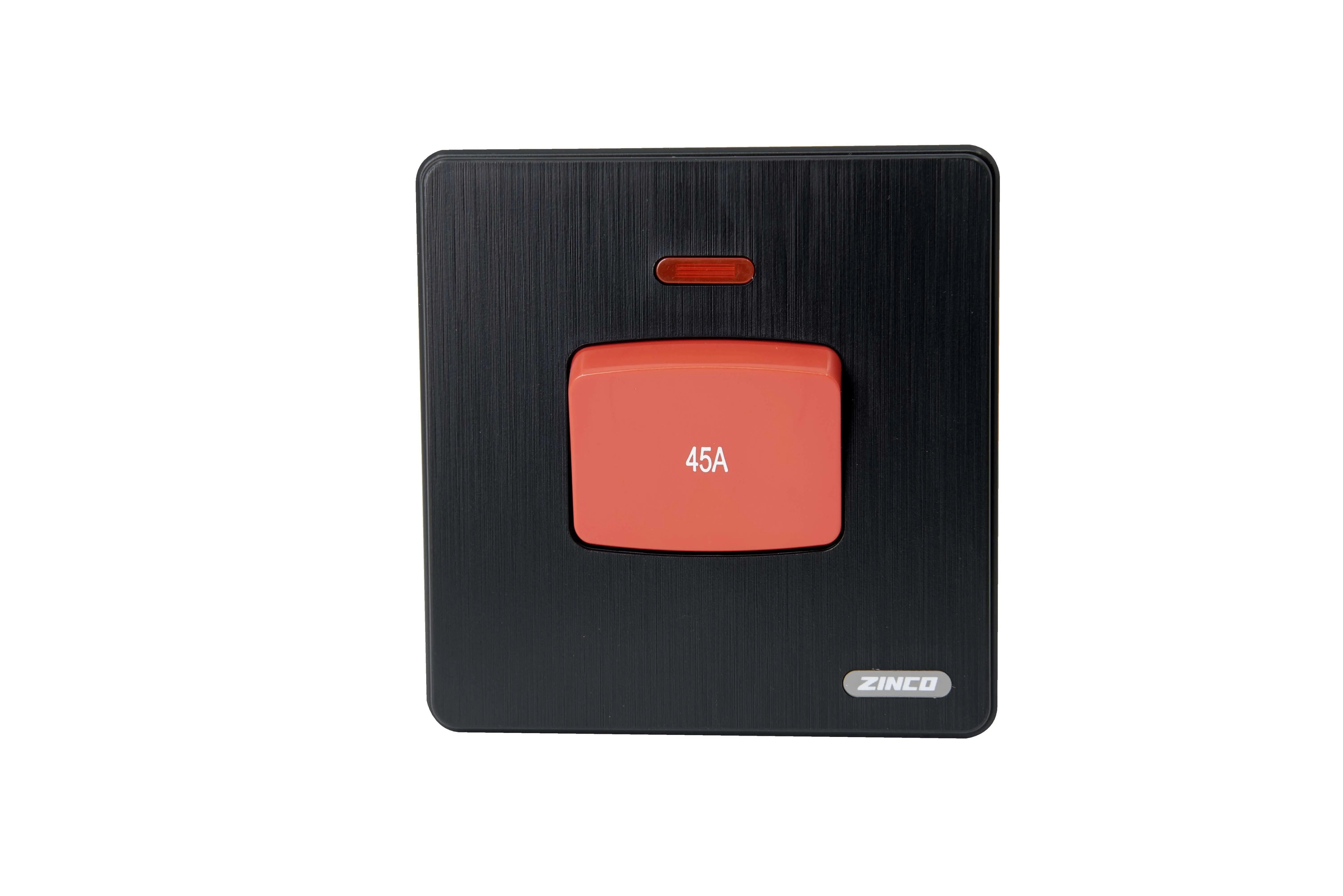 مفتاح مكيف اسود ZINCO A45 7*7 - Zinco