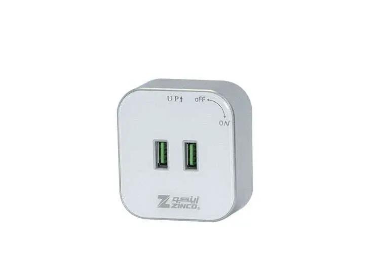 راس فيش مجرى مجوز ابيض ZINCO/USB/White - Zinco