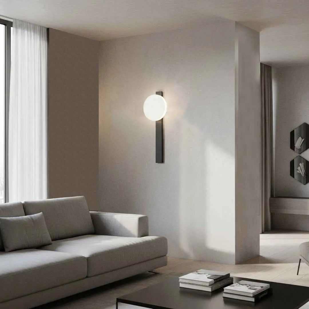 ابليك جداري LED 7 وات BOQATI - إضاءة جدارية عصرية أسود