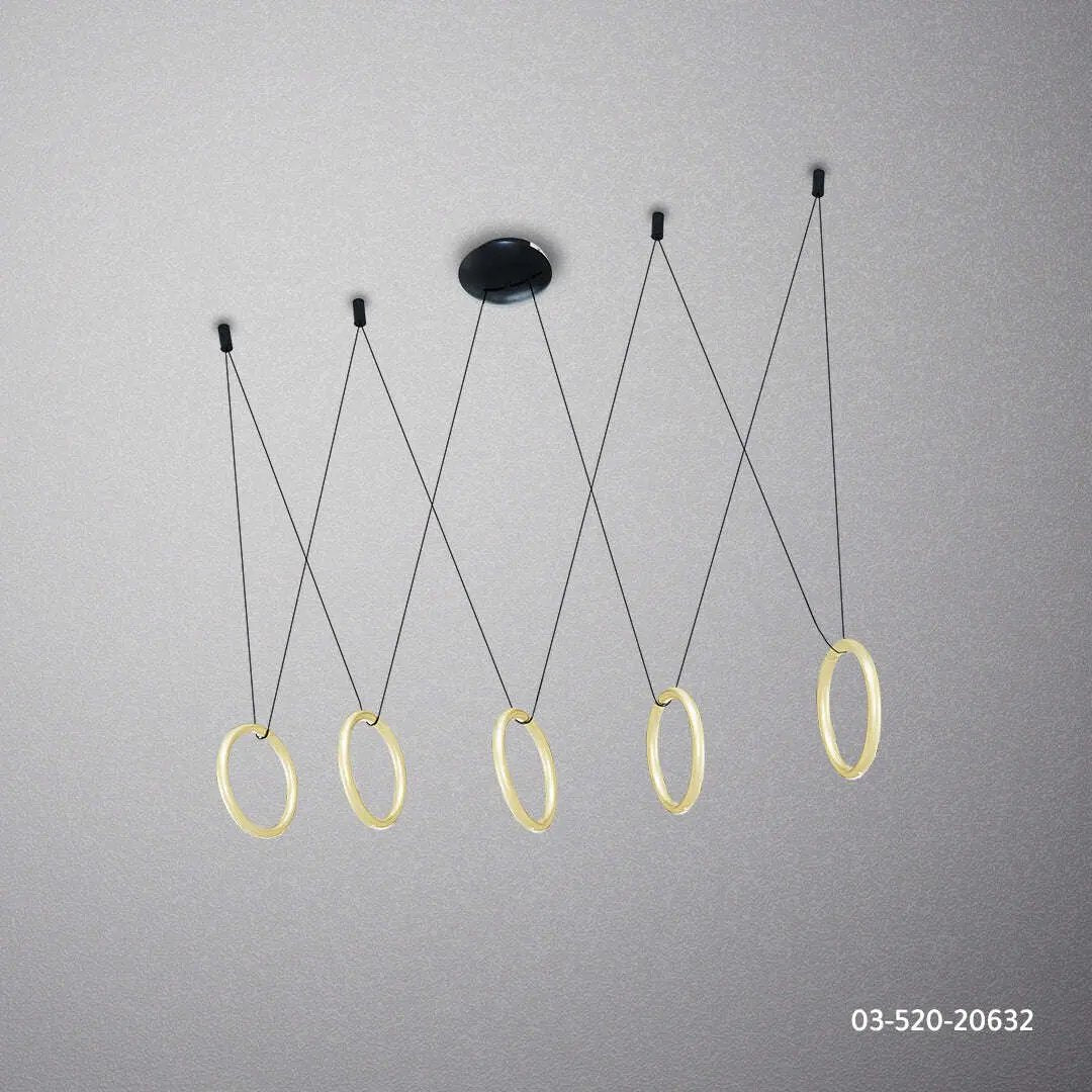 ثريا معلقة علي السقف - 90 سم - ذهبي - Zinco