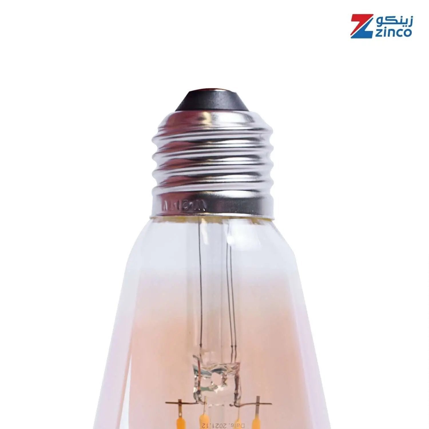 لمبه قلواز فلامنت ليد 4 وات أصفر زينكو موديل DST64-4W-E27 - Zinco