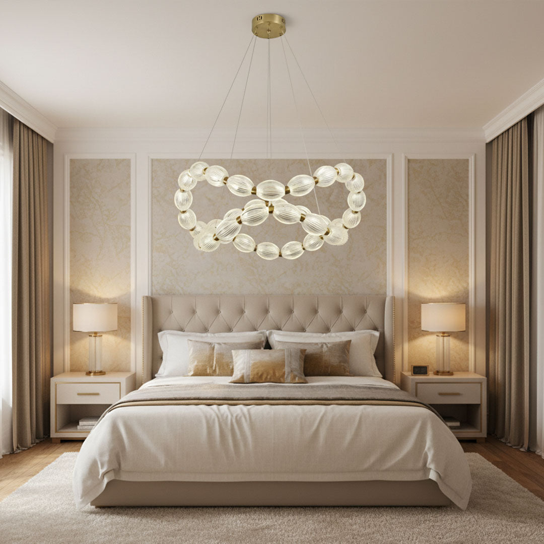 ثريا علاقي ليد BOQATI 80 وات مزدوجة - 80+60 سم - موديل MQL1626