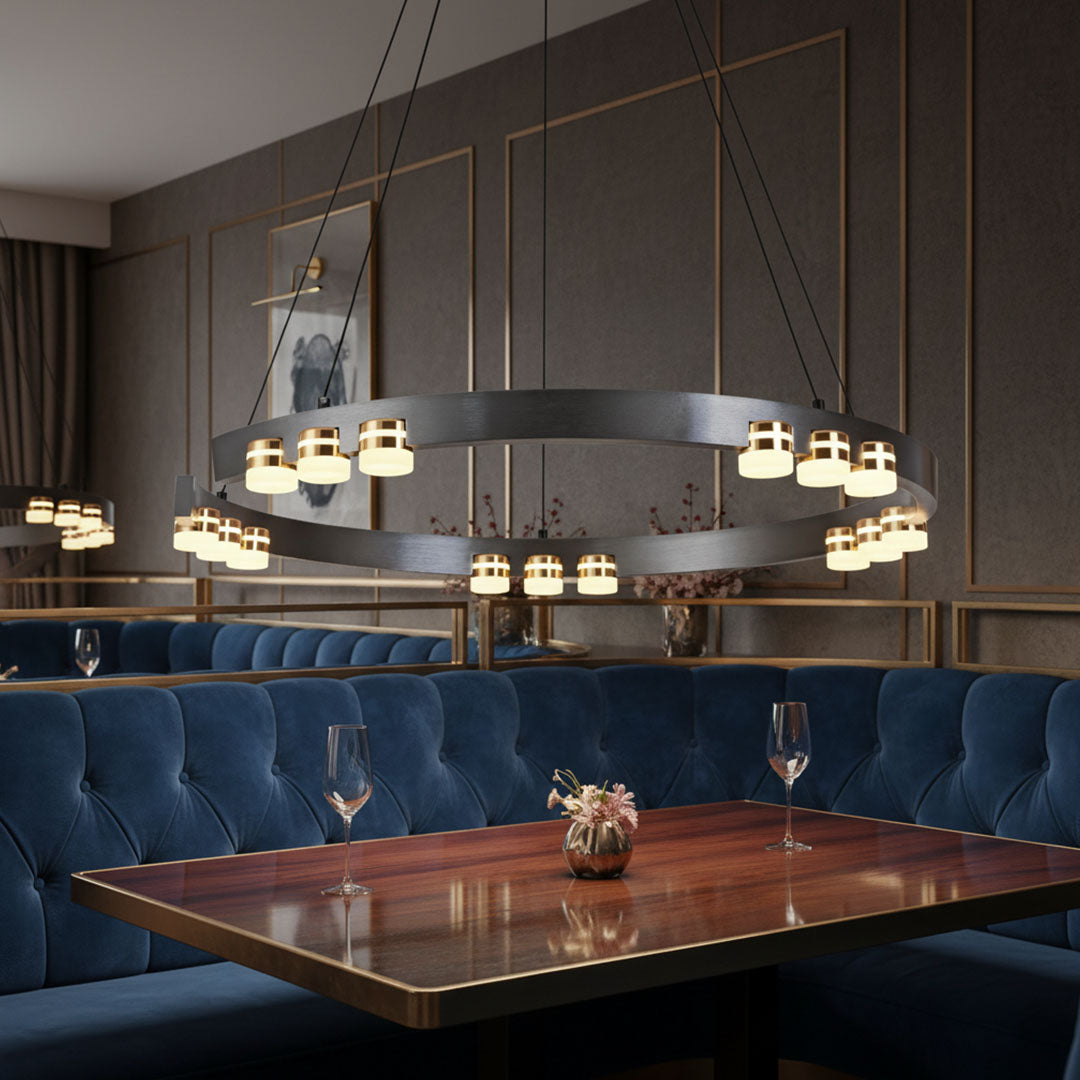 ثريا علاقي LED BOQATI فاخرة موديل BQ-QC2220 - 75 وات-قطر 80سم