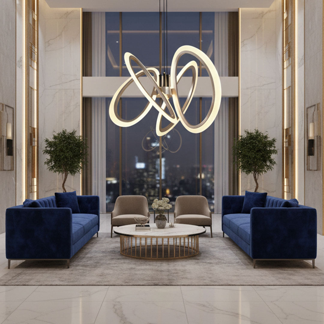 ثريا علاقي LED BOQATI فاخرة موديل BQ-QC2405-4 - 64 وات