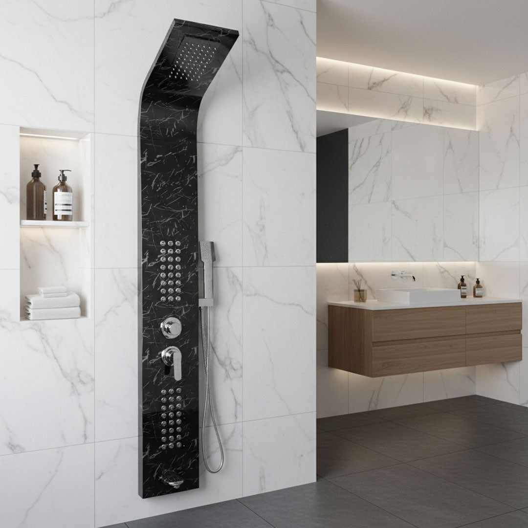 دش مخفي BOQATI أسود مرخم موديل SK-8019