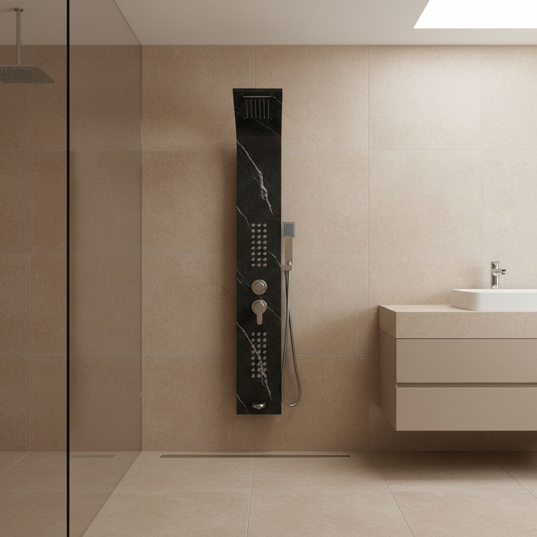 دش مخفي BOQATI أسود مرخم موديل SK-8019