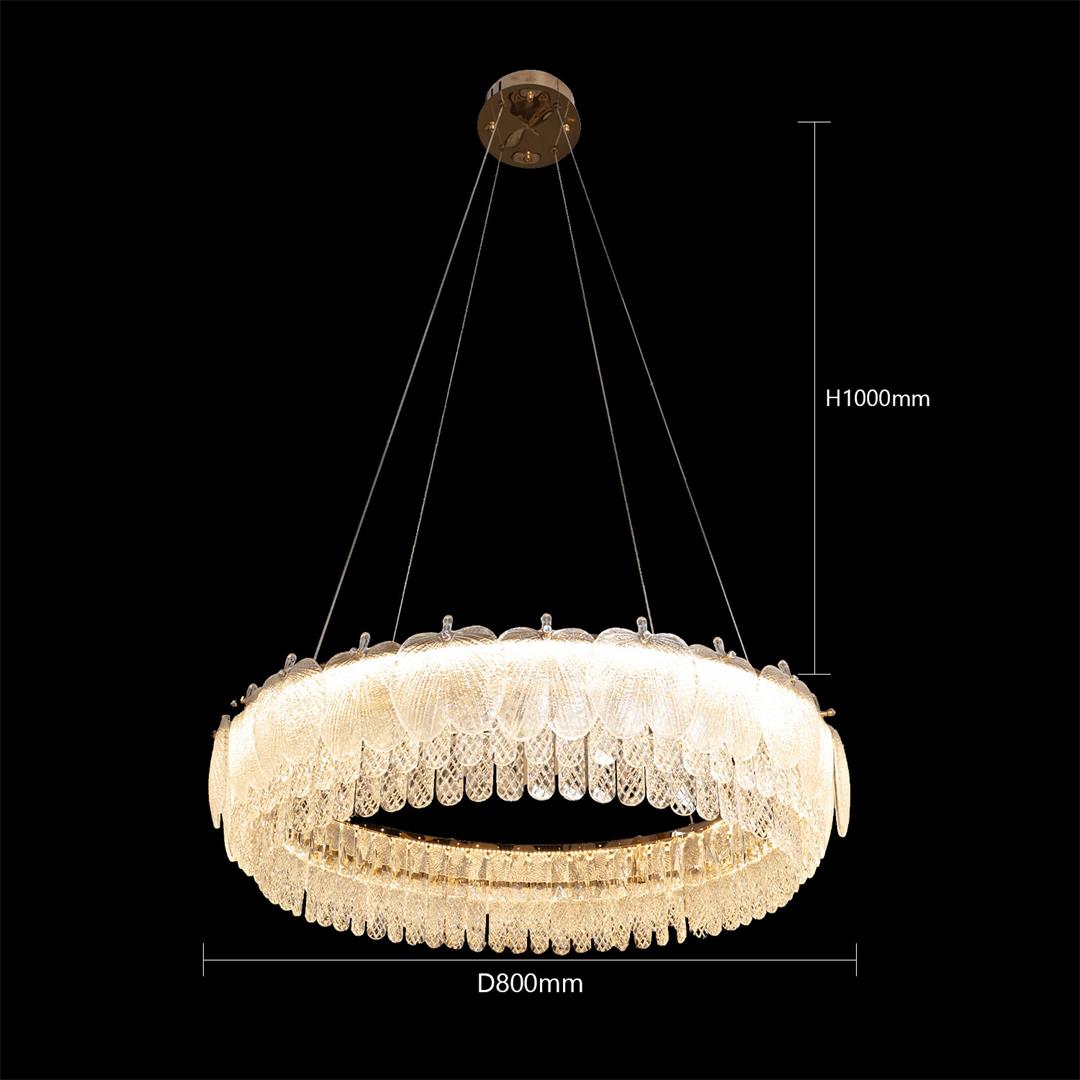 ثريا علاقي كريستال LED 90 وات - موديل BOQATI/BQ-MLD-BS027