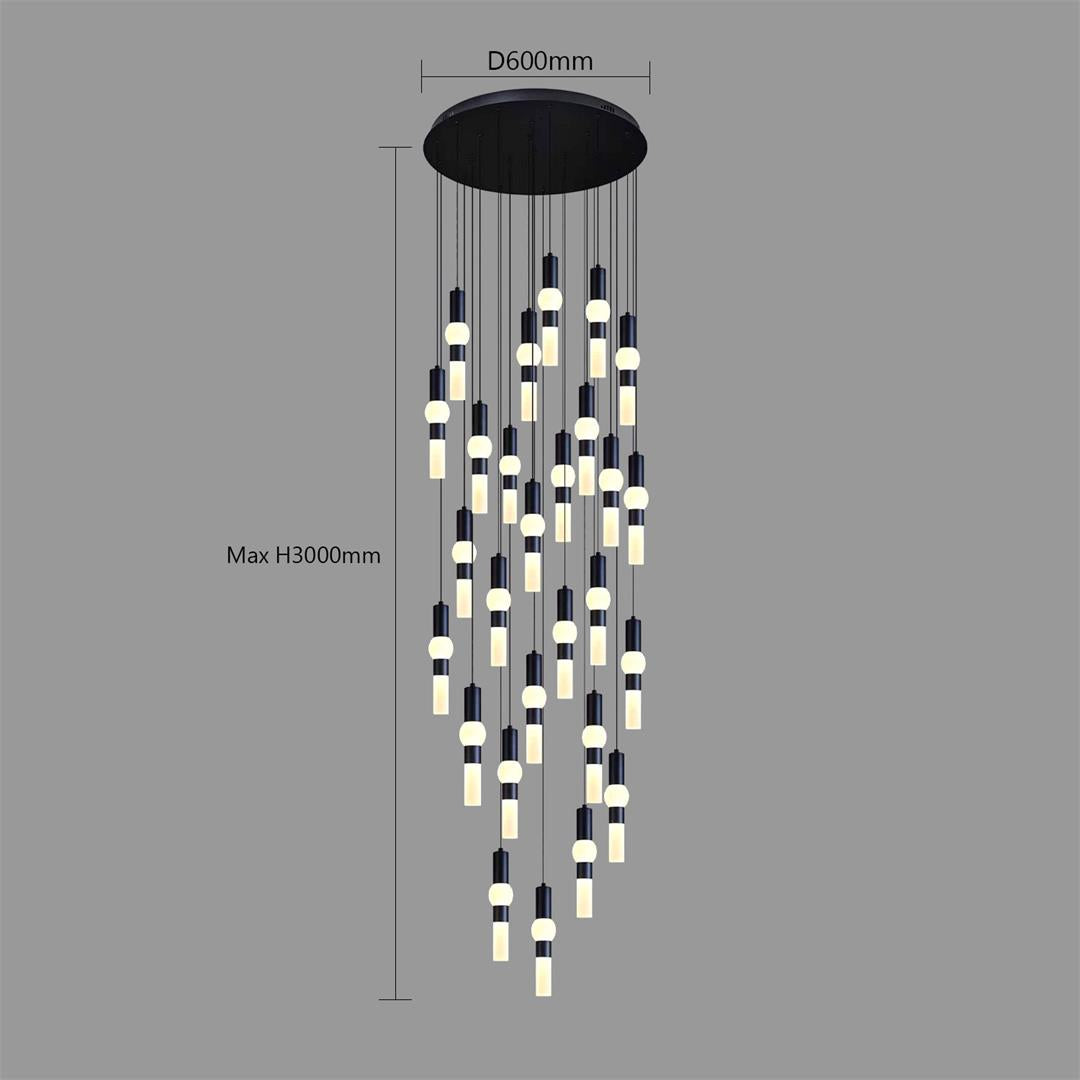 ثريا علاقي LED BOQATI فاخرة موديل BQ-QC2086-24 - 230 وات