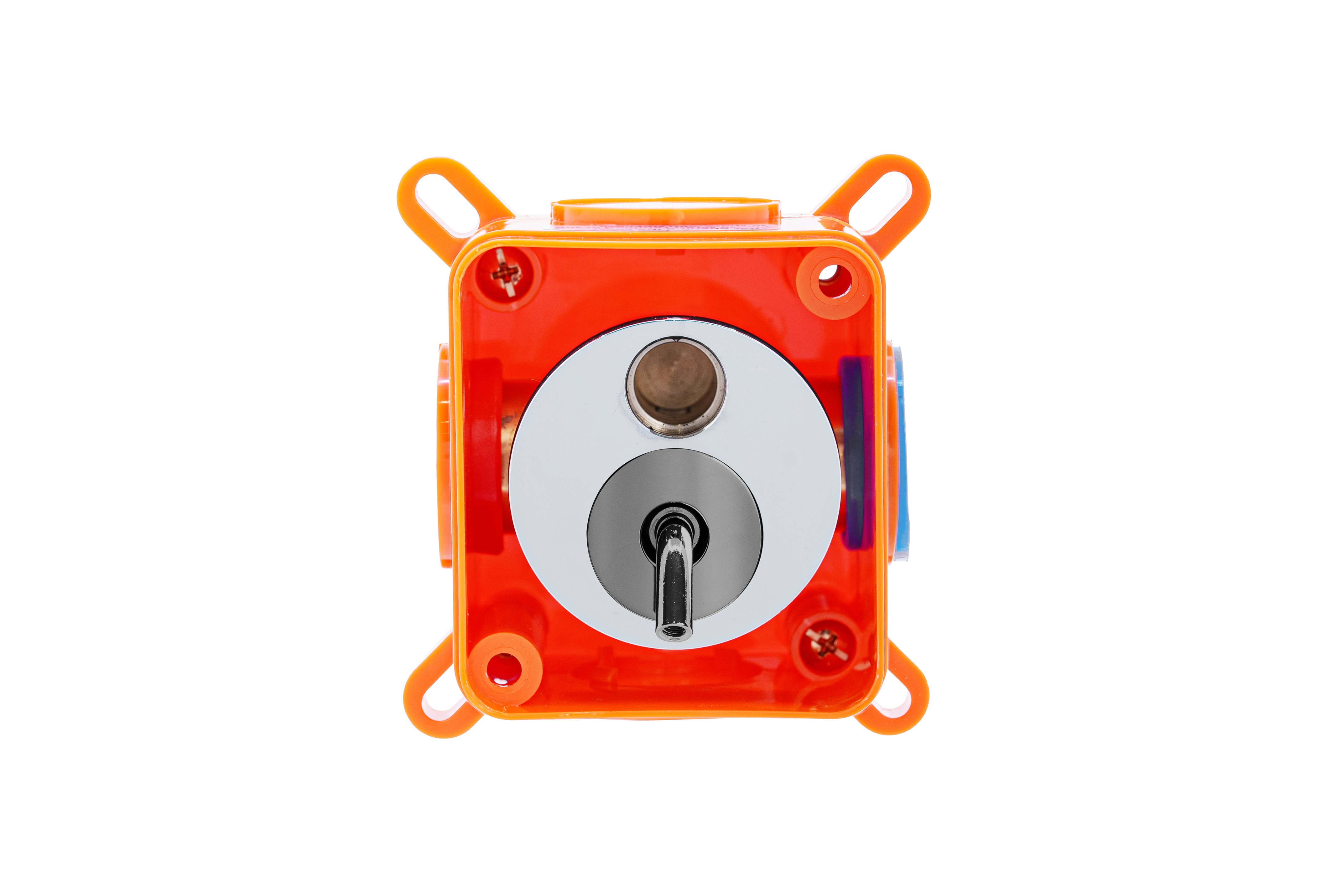 Concealed washbasin mixer, gray, zinc, model M. 118801GM