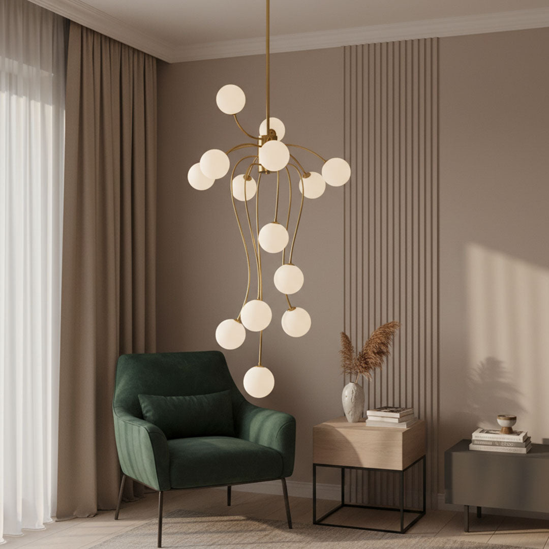 ثريا علاقي ZINSA - 15 لمبة G9 - تصميم فاخر