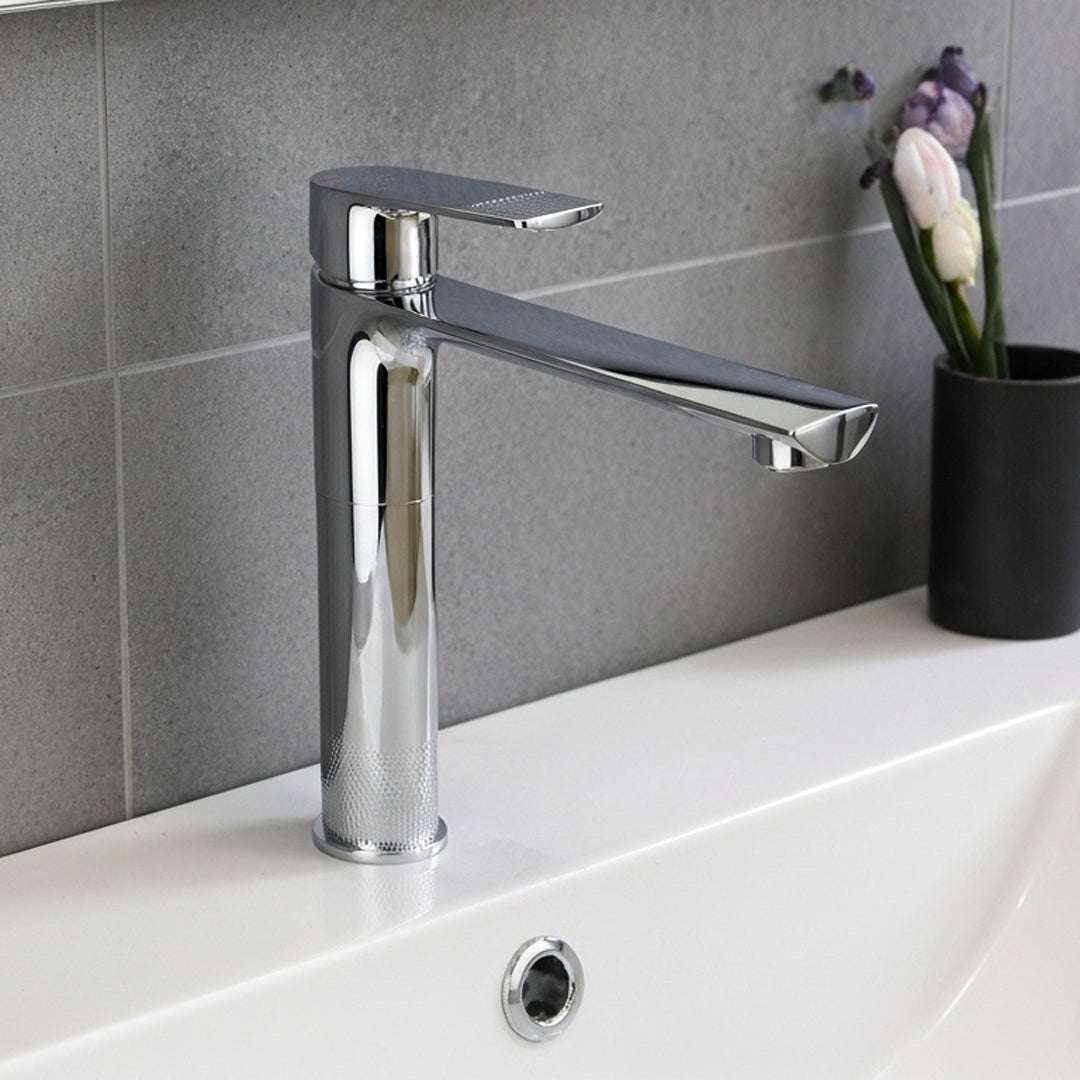 خلاط مغسلة طويل كروم FLAGON موديل AF16601 - تصميم عصري وأنيق