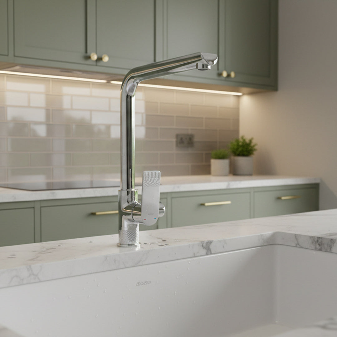 خلاط مجلي كروم FLAGON AF16612 - تصميم عصري للمطابخ