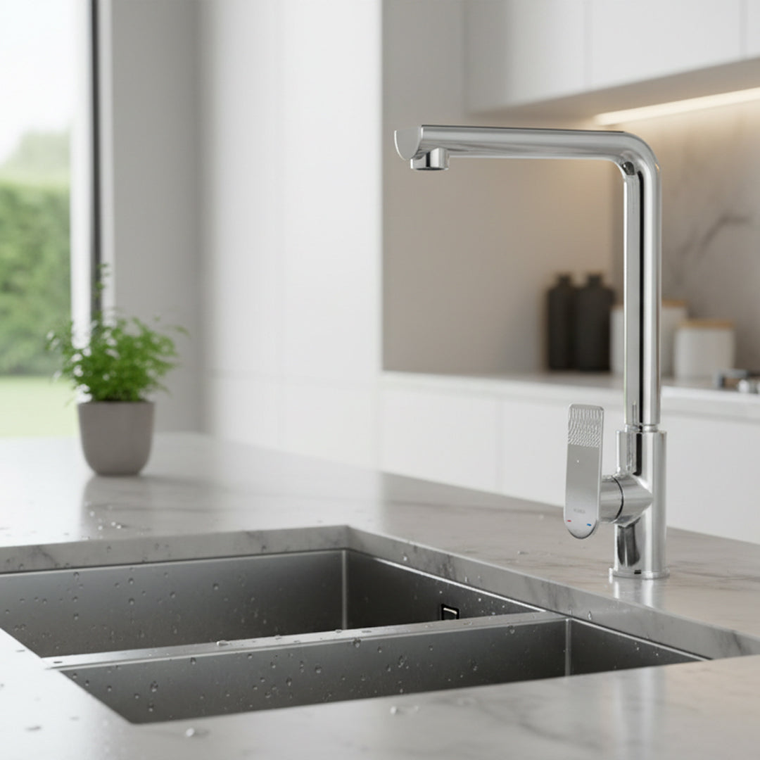 خلاط مجلي كروم FLAGON AF16612 - تصميم عصري للمطابخ