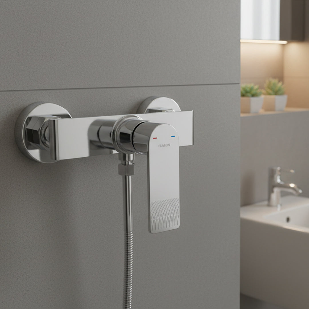 خلاط شطاف كروم FLAGON AF16624 - تصميم عصري للحمامات