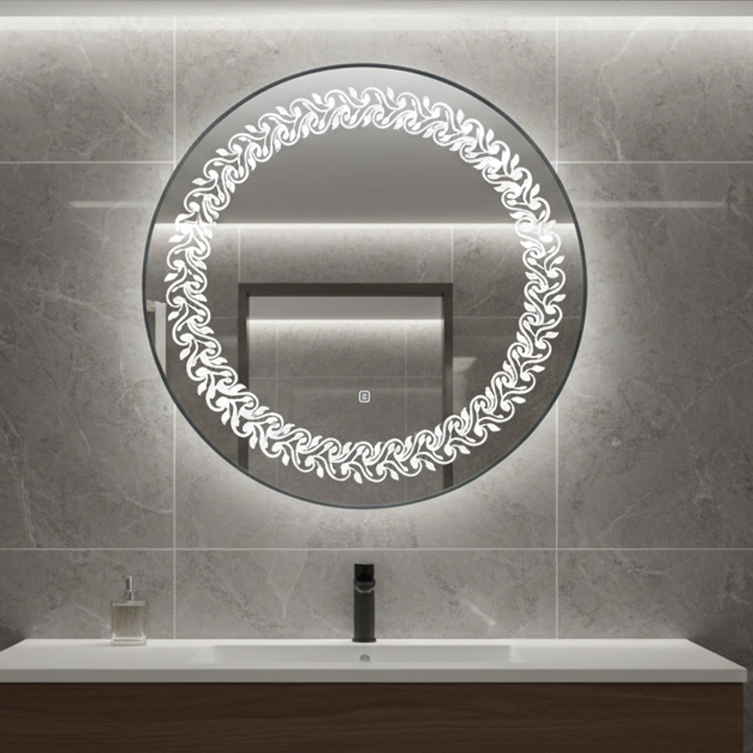 مرايا ليد مضيئة فلاقون F001 مقاس 80 سم - إضاءة LED عصرية للحمامات