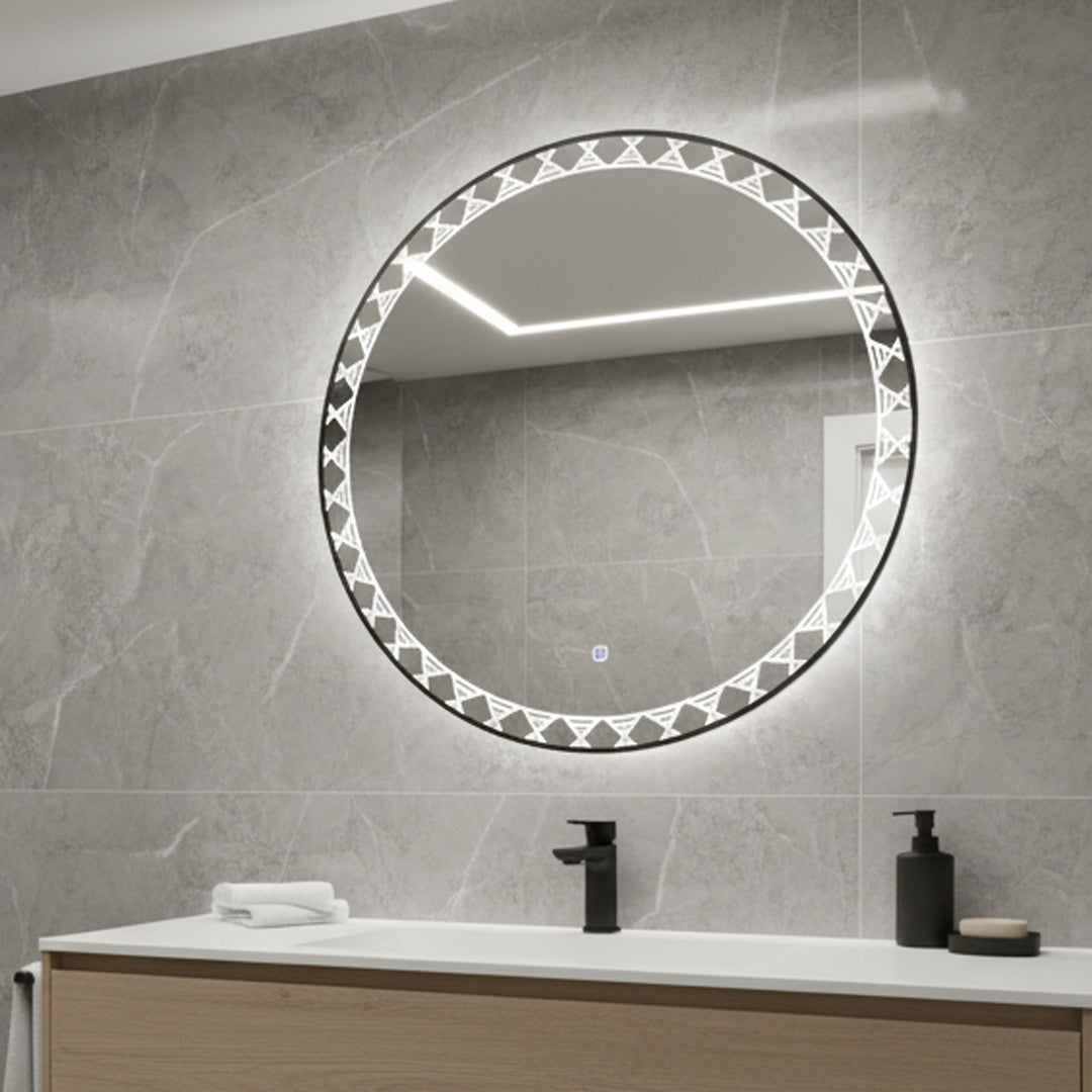 مرايا ليد مضيئة فلاقون F002 مقاس 80 سم - إضاءة LED عصرية للحمامات