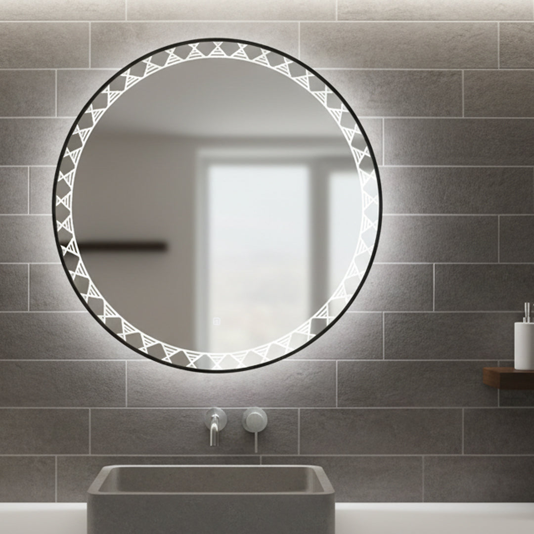 مرايا ليد مضيئة فلاقون F002 مقاس 80 سم - إضاءة LED عصرية للحمامات