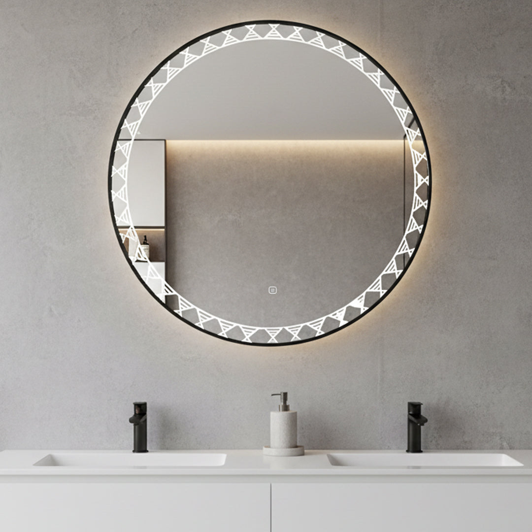 مرايا ليد مضيئة فلاقون F002 مقاس 80 سم - إضاءة LED عصرية للحمامات