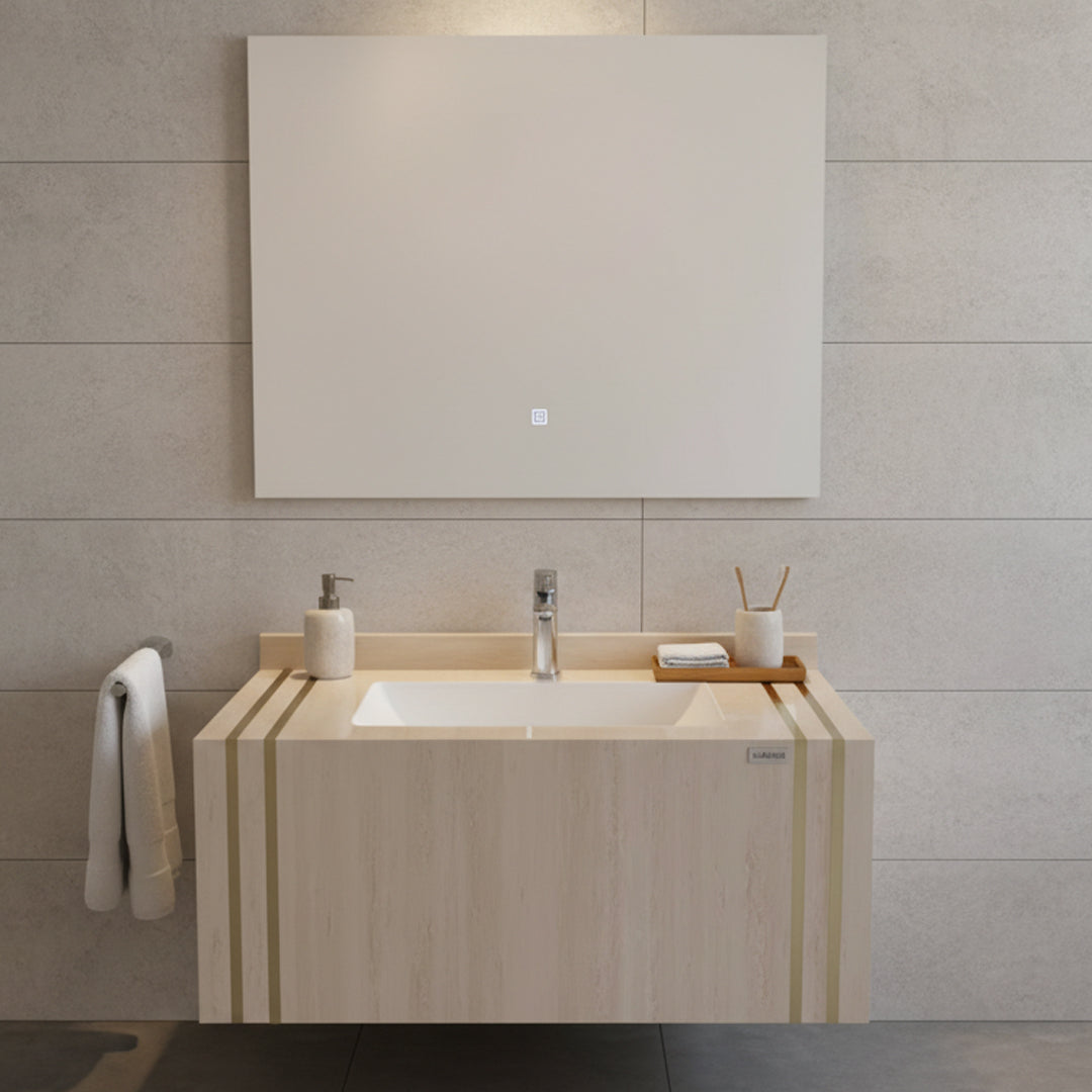 مغسلة بورسلان FLAGON/SR-1404/80CM