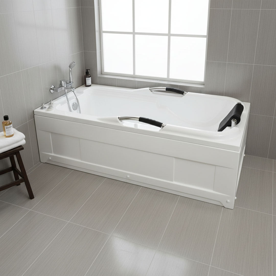 بانيو أكريليك فوق البلاط FLAGON موديل ODS-1045B - 170×75 سم