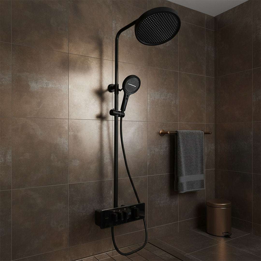 خلاط دش مسطرة أسود فاخر FLAGON 1001H/BK