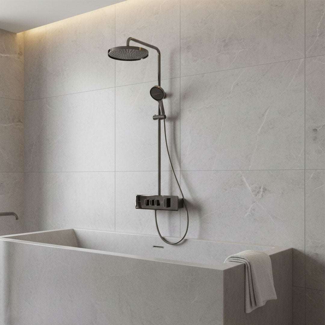 خلاط دش مسطرة كروم عصري FLAGON 1001K/CH