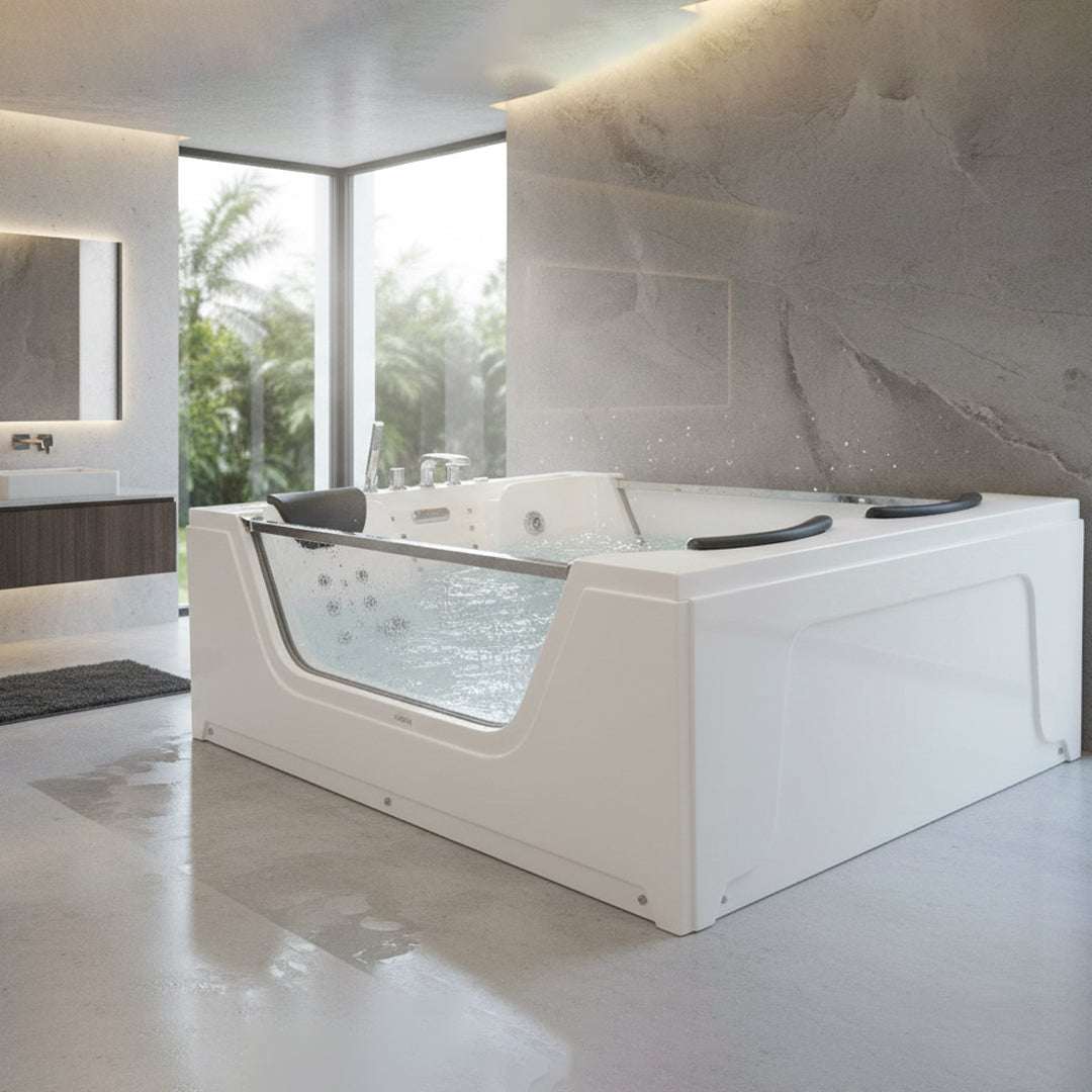 جاكوزي ابيض مستطيل FLAGON/8742/1350*1800