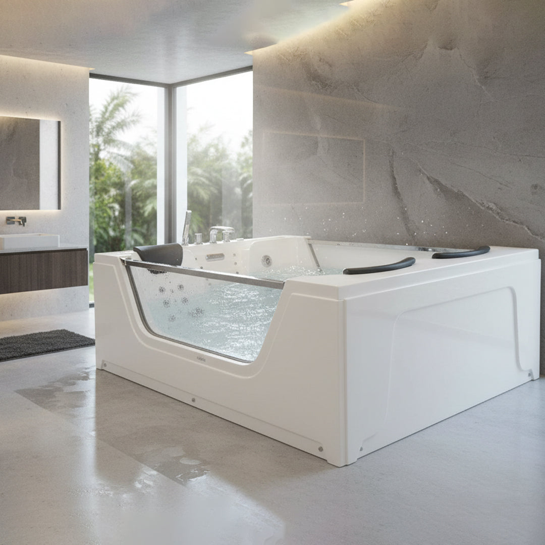 جاكوزي ابيض مستطيل FLAGON/8742/1350*1800