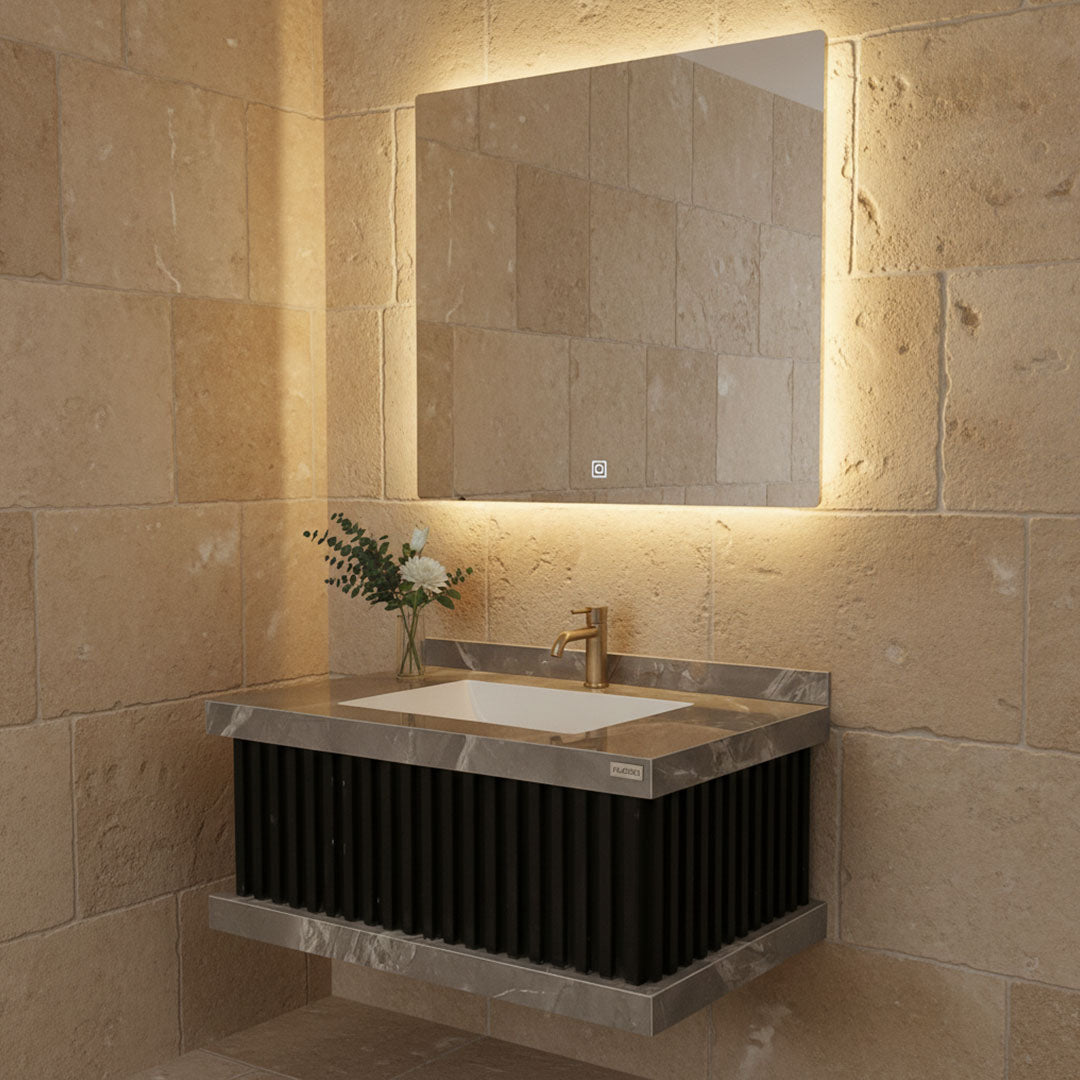 مغسلة بورسلان 80 سم فاخرة - FLAGON SR-1724