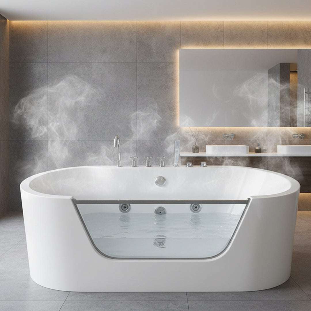 جاكوزى ابيض  FLAGON/ZS-8665/750*1650*680