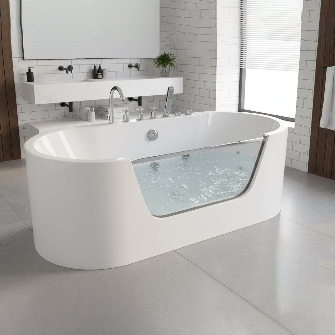 جاكوزى ابيض  FLAGON/ZS-8665/750*1650*680