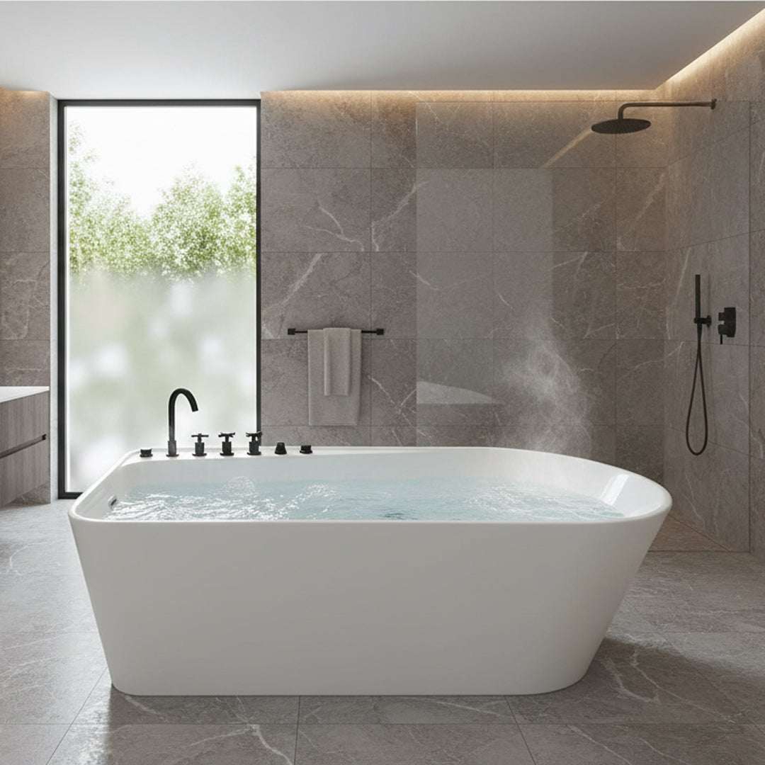 جاكوزى ابيض  FLAGON/ZS-8711/800*1700*650