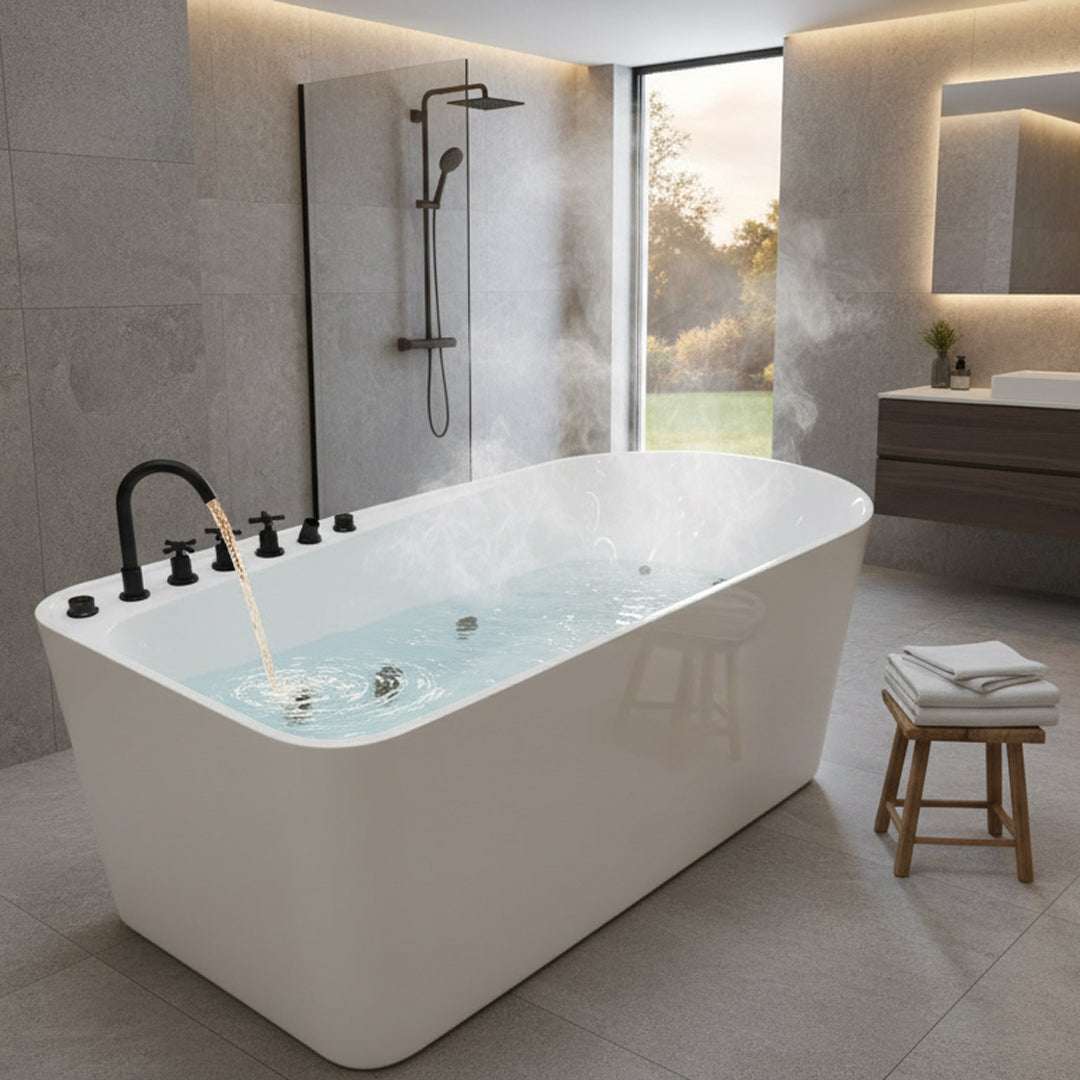 جاكوزى ابيض  FLAGON/ZS-8711/800*1700*650