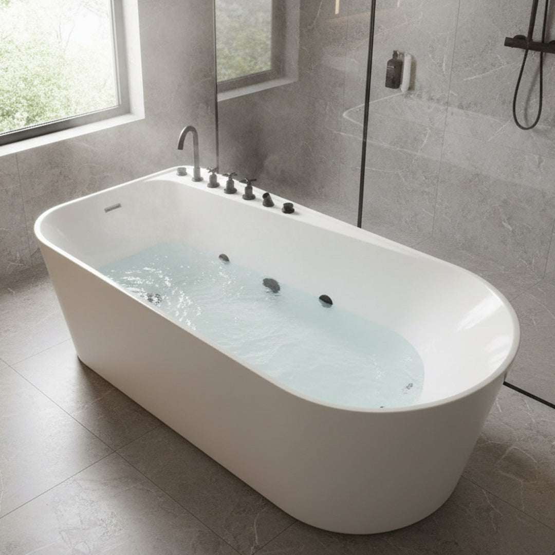 جاكوزى ابيض  FLAGON/ZS-8711/800*1700*650