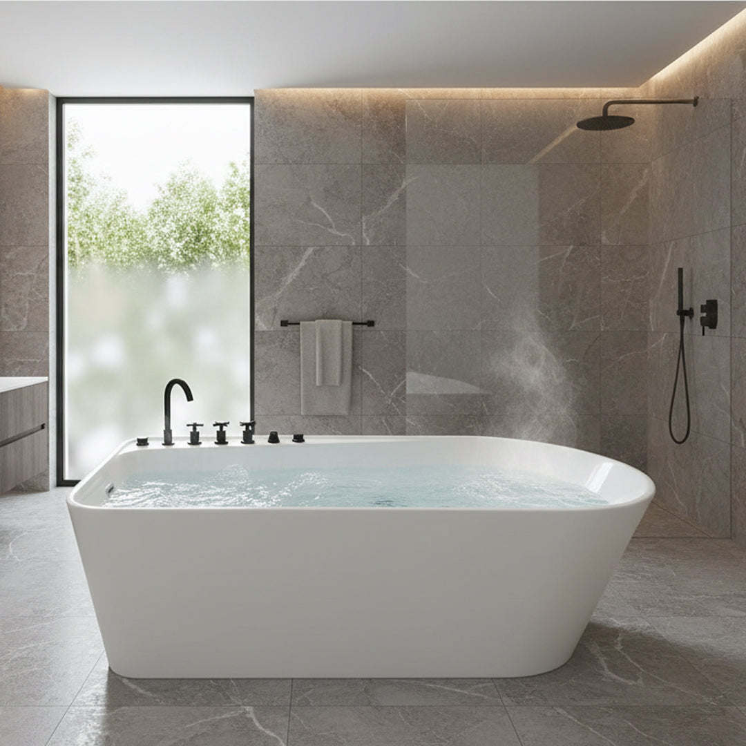 جاكوزى ابيض  FLAGON/ZS-8711/800*1700*650