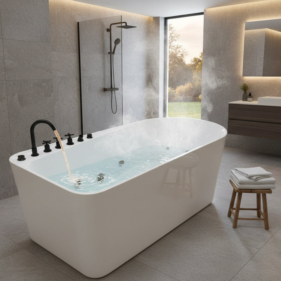 جاكوزى ابيض  FLAGON/ZS-8711/800*1700*650