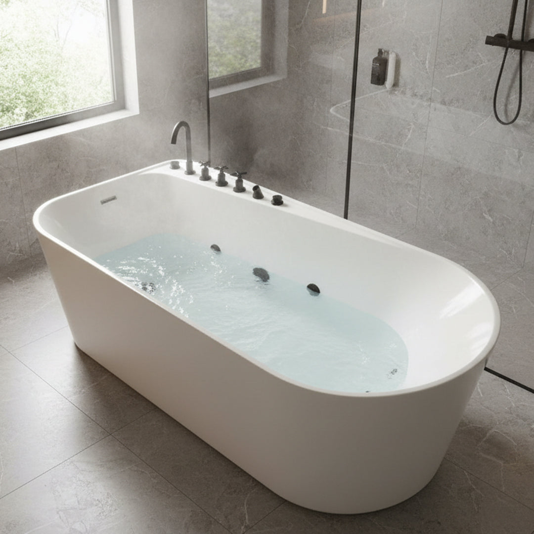 جاكوزى ابيض  FLAGON/ZS-8711/800*1700*650