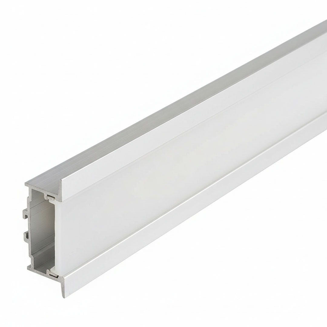 قناة ألومنيوم للإضاءة المخفية ZINCO XT-749 فضي مقاس 35×20 مم