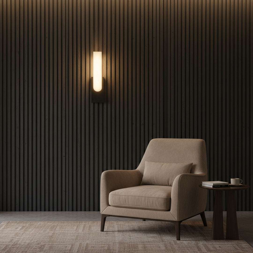 أبليك LED جداري أسود ZINSA 3172/40 - 12W إضاءة قوية