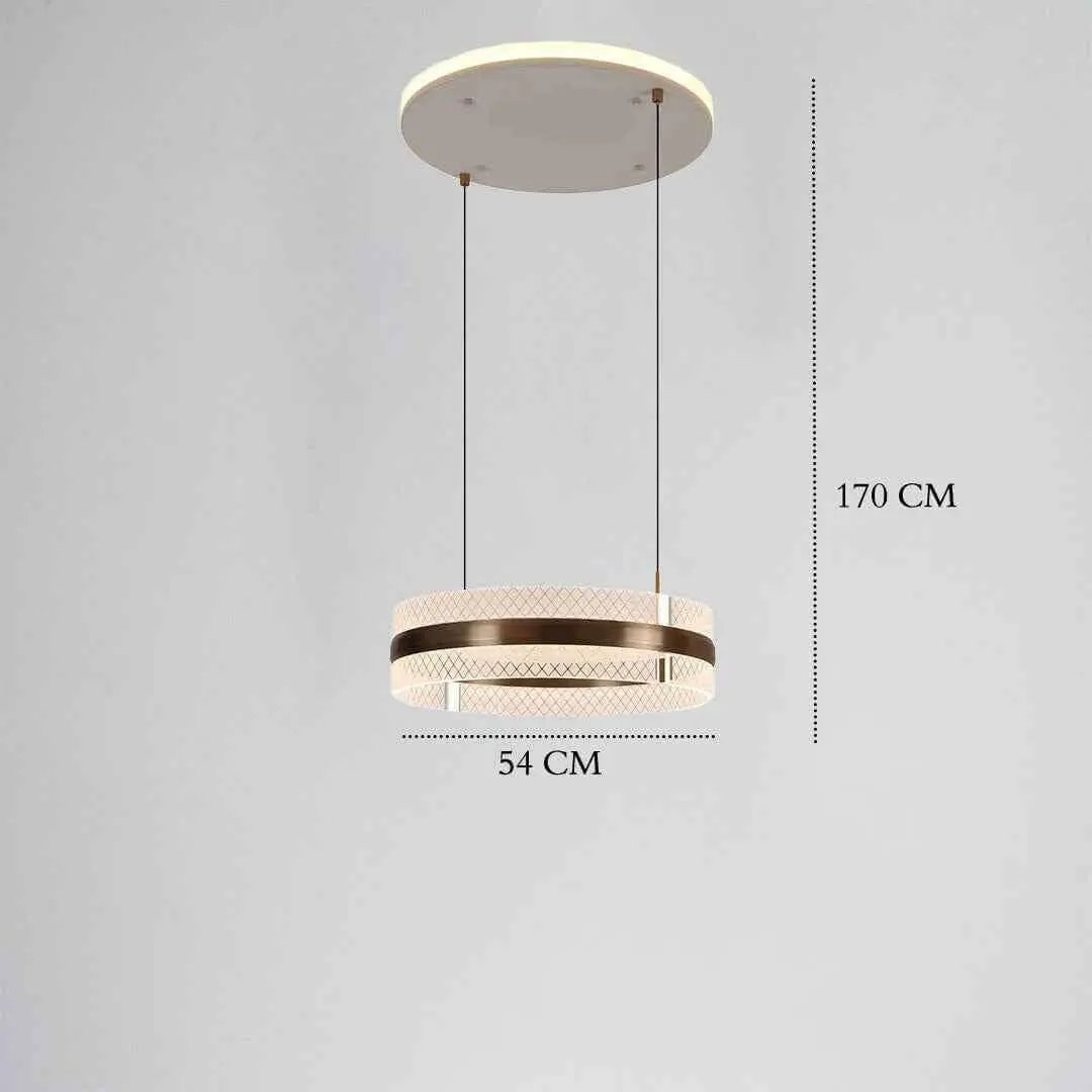 ثريا LED اكريلك ZINSA 51 وات - إضاءة عصرية فاخرة للمنزل