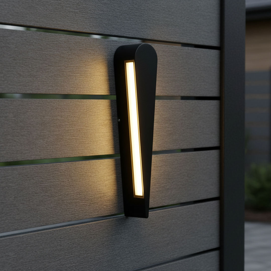 كشاف جداري ZINSA LED أسود موديل 6063A - 3000K دافئ