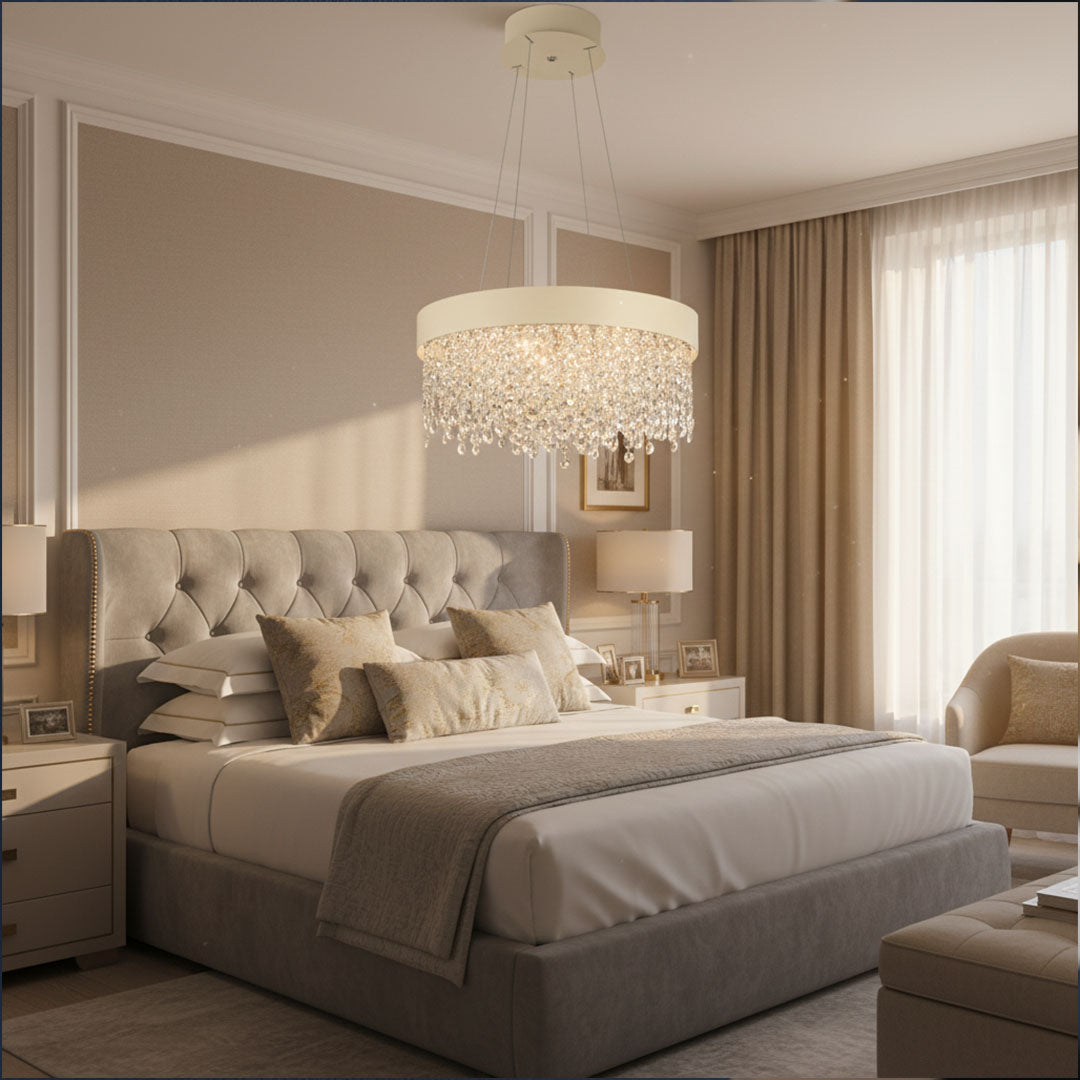 ثريا علاقي كرستال فاخرة LED 90 وات - موديل ZINSA/BGL8178