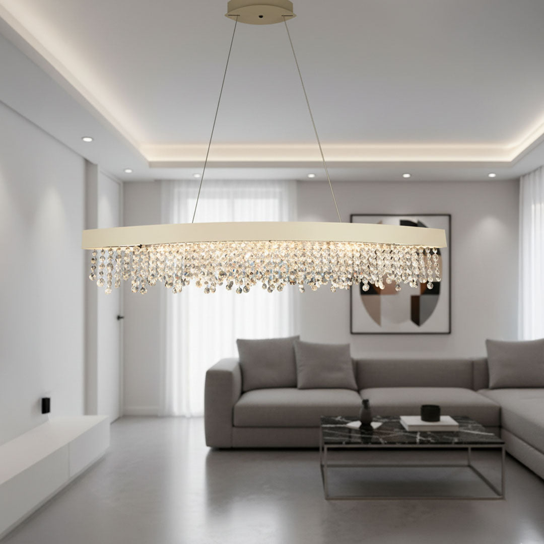 ثريا علاقي كرستال فاخرة LED 126 وات - موديل ZINSA/BGL8178